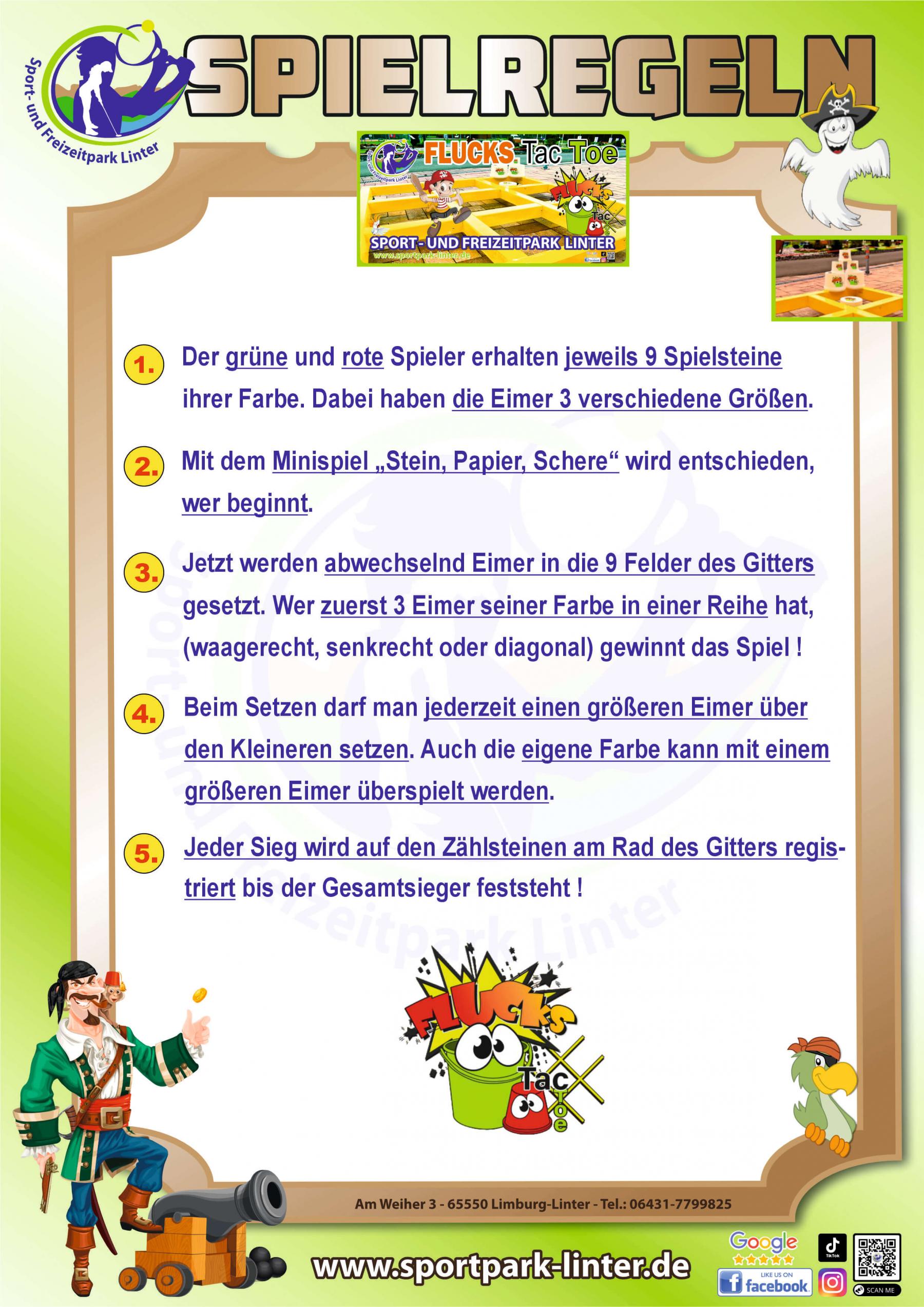 Regeln Flucks Tac Toe